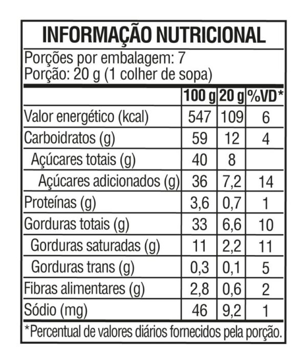 CREME DE AVELA COM CACAU 140G - BOM PRINCIPIO - Image 2