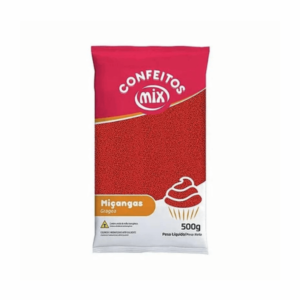 CONFEITO GRANULADO MACIO VERMELHO 500G MIX