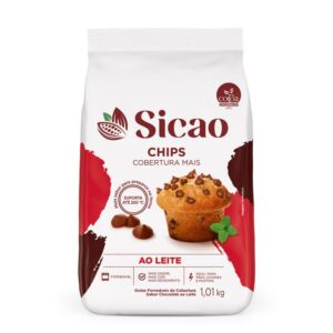 Chips Cobertura sabor chocolate ao leite Sicao 1,01KG REF.ILM-DR-0001242-B05