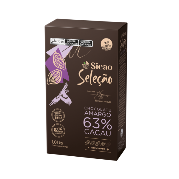 Chocolate Amargo em Gotas SELEÇÃO 63% SICAO 1,01 Kg REF. CHD-EZ-7015797-K18