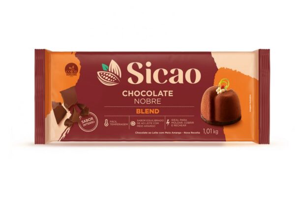 Chocolate ao Leite com Meio Amargo Blend Barra SICAO 1,01kg REF. CRM-BL-0070505-B94