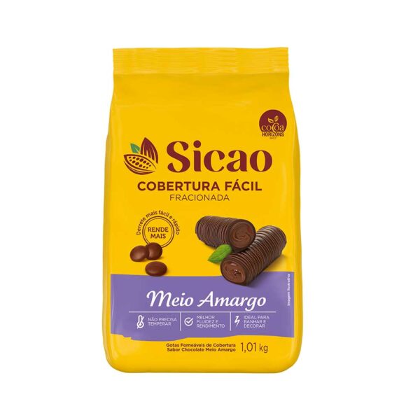 Cobertura gotas MAIS chocolate meio amargo SICAO 2,05KG - ILD-EZ-7016144-K16