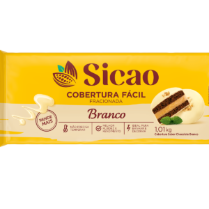 Cobertura  barra chocolate branco FÁCIL Sicao  1,01KG REF. ILW-BL-2011023-B94