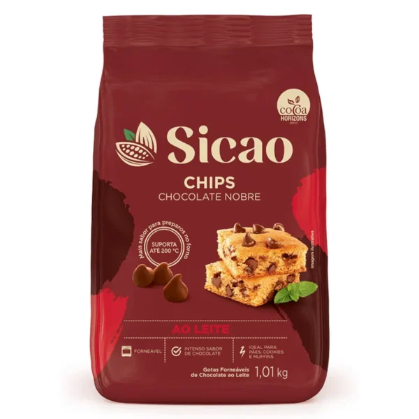 Chips Chocolate ao Leite SICAO 1,01Kg REF. CRM-DR-0001252-K15