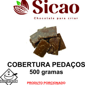 Cobertura sabor chocolate ao leite Sicao Kibbles 500G REF.ILM-KB-0016143-E05
