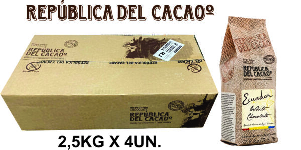 CHOCOLATE BRANCO 2,5KG X 4UN  - REPUBLICA DEL CACAO - REF 19902009