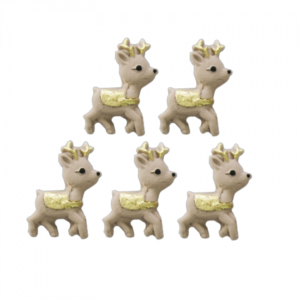 Natal Renas Cód:N282 (Pct c/ 5 pçs. Med. 3cm x 3cm) JADY CONFEITOS