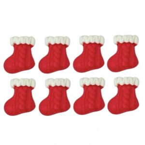 Natal Bota c/ desenho Cód:N363 (Pct. c/ 5 pçs. Med. 2cm x 3cm) JADY CONFEITOS