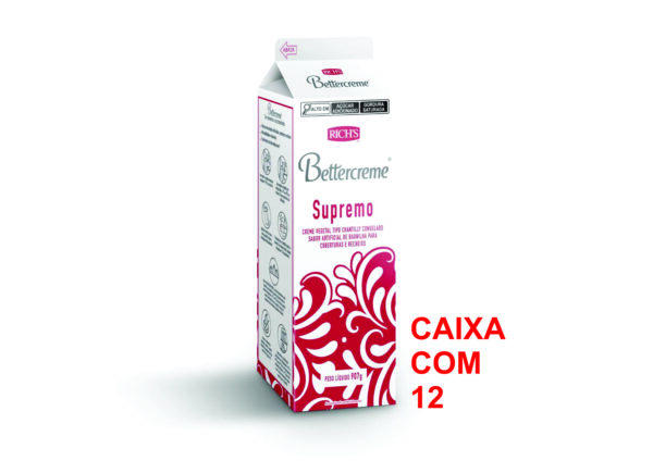 BETTERCREME SUPREMO CX C/ 12X907GR REF. 03529 RICHS