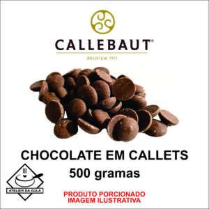 Chocolate em Callets Amargo 54,5 % CALLEBAUT 500G – PORCIONADO  811-BR-25A