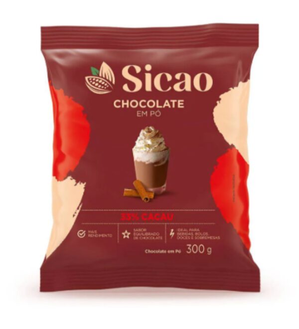 Chocolate em Pó 33% SICAO 300g REF. CHD-PO-7019600-K11