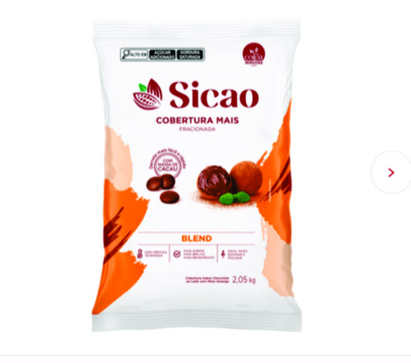 Cobertura gotas MAIS chocolate ao leite blend SICAO 2,05KG- ILM-EZ-0016146-K16