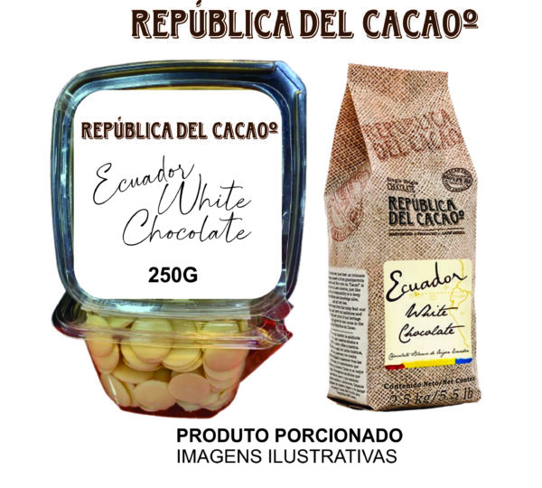 CHOCOLATE BRANCO 250G  - REPUBLICA DEL CACAO - PORCIONADO - 19902009