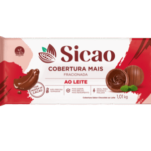 Cobertura em Barra Sabor Chocolate ao Leite SICAO 1,01kg REF. ILM-BL-0016143-B94