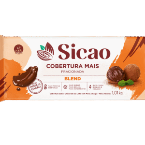 Cobertura Sabor Chocolate ao Leite c/ Meio Amargo Blend Barra MAIS Sicao 1,01Kg REF. ILM-BL-0016146-B94