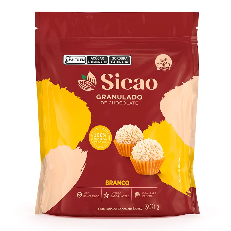 Granulado de chocolate branco Sicao 300G - CHW-VR-2019920-A99