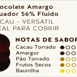 CHOCOLATE AMARGO FLUIDO 56% 250G – 19902003 – REPUBLICA DEL CACAO