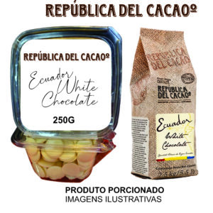 CHOCOLATE BRANCO 250G  – REPUBLICA DEL CACAO – PORCIONADO – 19902009