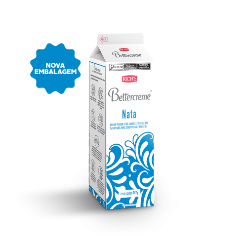 BETTERCREME SABOR NATA CX C/ 12X907G Ref. 03521 RICHS