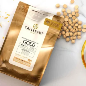 Chocolate em Callets Branco c/Caramelo GOLD CALLEBAUT 2,01Kg REF. CHK-R30GOLD-BR-25A