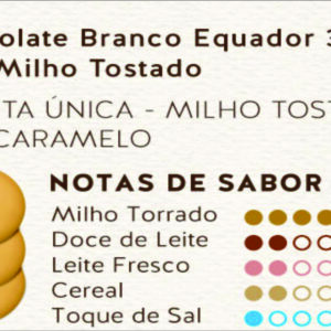 CHOCOLATE BRANCO C/ MILHO TORRADO 500G – PORCIONADO 19902022 – REPUBLICA DEL CACAO
