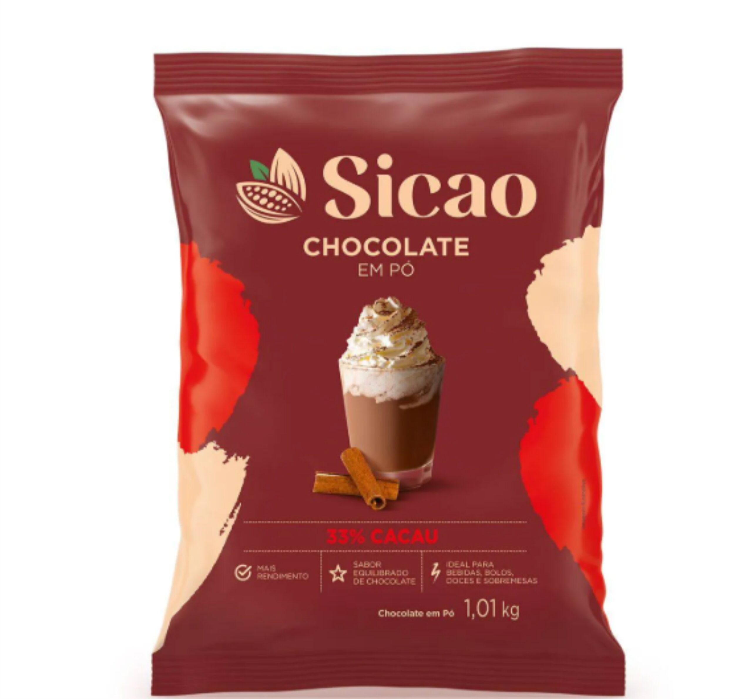 Chocolate em Pó 33% SICAO 1,01Kg REF. CHD-PO-7019590-K09