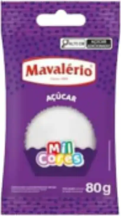 ACUCAR COLORIDO BRANCO MIL CORES 80 G REF.4712- MAVALÉRIO