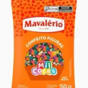 CONFEITO FIGURA CONFETE MIL CORES 50 G REF. 4864 – MAVALÉRIO
