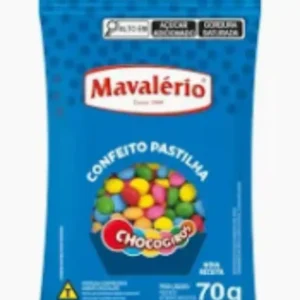 CHOCOGIROS COLORIDA SABOR CHOCOLATE 70G REF. 4164 MAVALÉRIO
